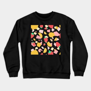 Strawberry Lemonade Pattern Crewneck Sweatshirt